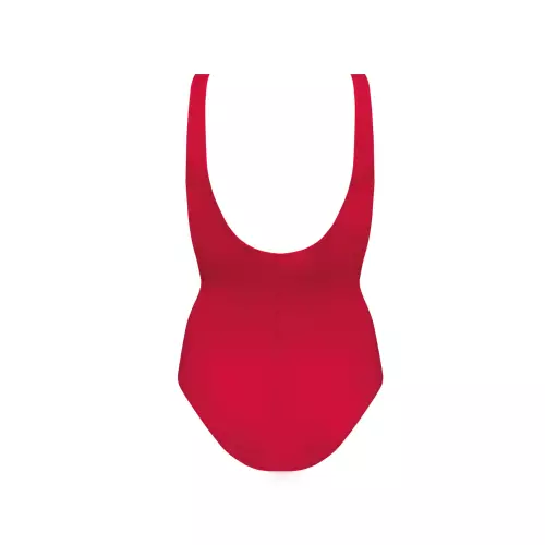 Self Jednoczęściowy strój kąpielowy Fashion 7 czerwony tył
